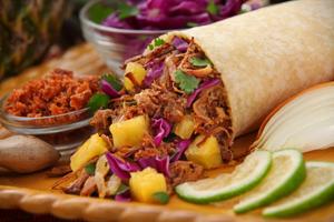 Pulled Pork Taquitos with Pineapple & Red Cabbage Recipe | Rustle Up