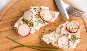 Whipped Feta & Radish Open Sandwich Recipe | Rustle Up