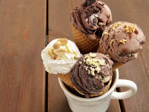 Creamy Peanut Butter Gelato with Salted Peanuts Recipe | Rustle Up