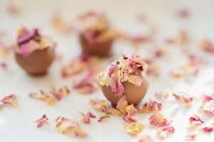 Rose Infused Chocolate Praline Balls Recipe | Rustle Up