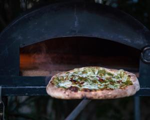 Pesto Pizza with Tomatoes & Pine Nuts Recipe | Rustle Up
