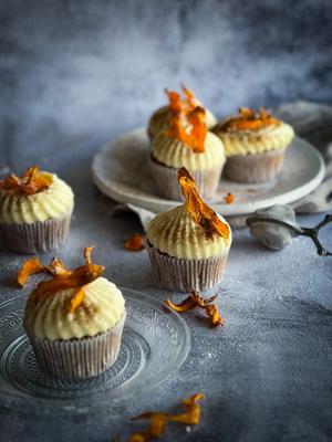 Spiced Mango Cupcakes with Buttercream Frosting Recipe | Rustle Up