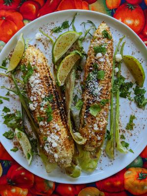 Grilled Corn Topped With Cheese Recipe | Rustle Up