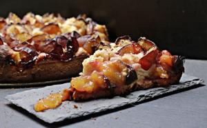 Crumble Cake with Sticky Plums Recipe | Rustle Up