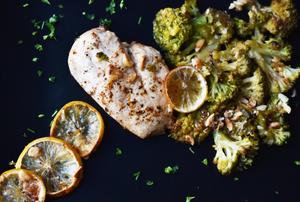 Lemon Chicken with Char Grilled Broccoli & Toasted Nuts Recipe | Rustle Up