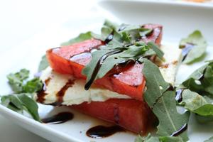 Creamy Mozzarella & Watermelon Sandwich with Rocket Recipe | Rustle Up