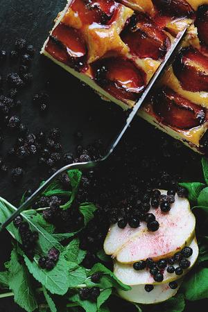 Plum Traybake Cake with Sticky Plum Glaze Recipe | Rustle Up