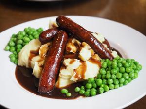 Classic Bangers, Mash and Peas Recipe | Rustle Up