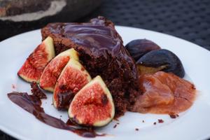 Sticky Fig Chocolate Cake Recipe | Rustle Up