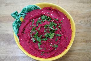 Beetroot Hummus Dip Recipe | Rustle Up