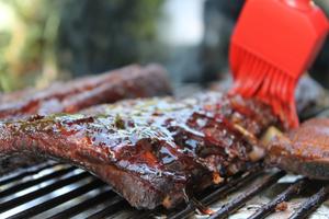 Barbecued Ribs with Chilli Cherry Glaze & Chimichurri Recipe | Rustle Up