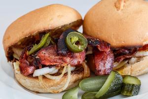 Spicy Bacon Bap in a Toasted Bun Recipe | Rustle Up