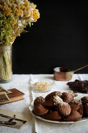 Chocolate & Hazelnut Madeleines Recipe | Rustle Up
