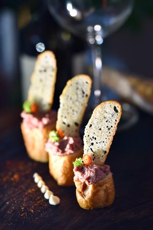 Canapés with Duck Pâté & Parmesan Tuiles de Fromage Recipe | Rustle Up