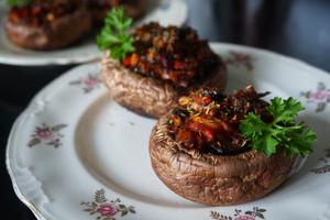 Stuffed Portobello Mushrooms Recipe | Rustle Up
