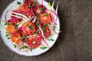 Colourful Citrus Salad with Fresh Fennel &amp; Watermelon Radish Recipe | Rustle Up